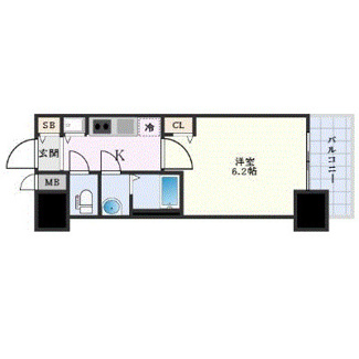 【間取り】 | プレサンスOSAKA　DOMECITYワンダー