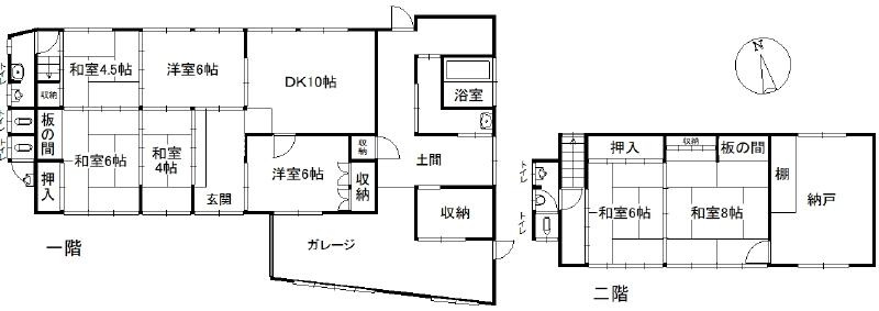 田舎暮らし　曽爾村太良路の間取り
