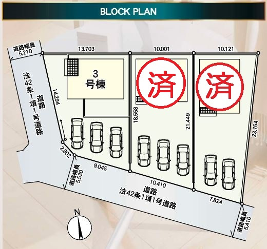 【区画図】 | 深谷市武蔵野第２　 | 現地区画図