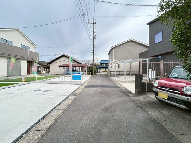 ハートフルタウン　一宮市定水寺　全2区画分譲の前面道路含む現地写真|■前面道路　■ヤマダ不動産　株式会社リライフ　
■夢のマイホーム購入をフルサポートします！
