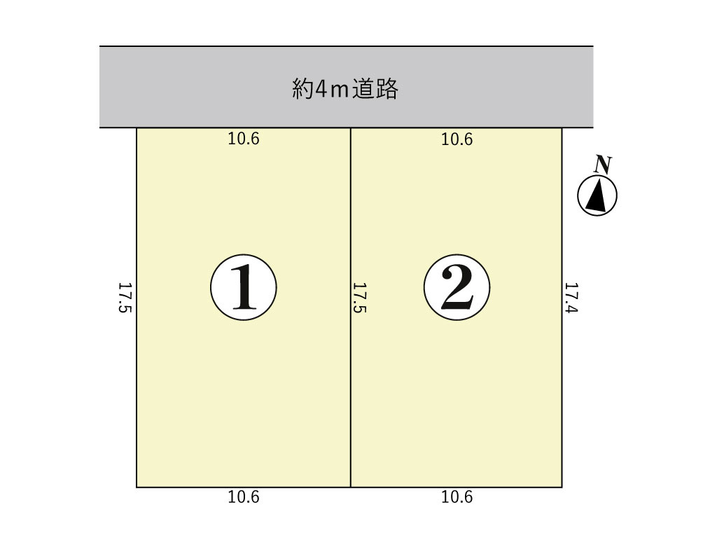 鈴鹿市自由ヶ丘4丁目《全2区画》