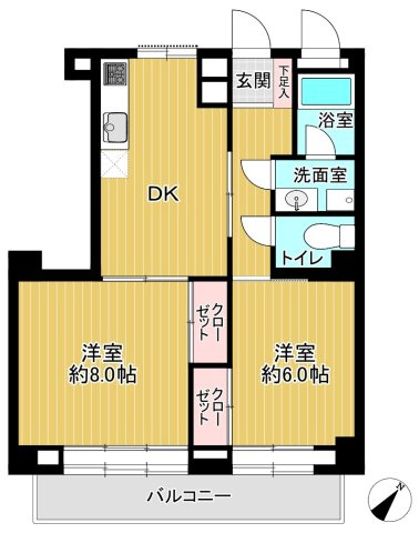 レックス四谷の間取り