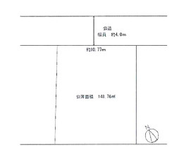 売地　ふじみ野市西の区画図