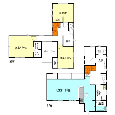 【外観パース】 | フォーセール高崎市第1冷水町ー① | （完成予想図）
群馬中央中学校まで徒歩7分！イオンモール高崎まで1.1Km！