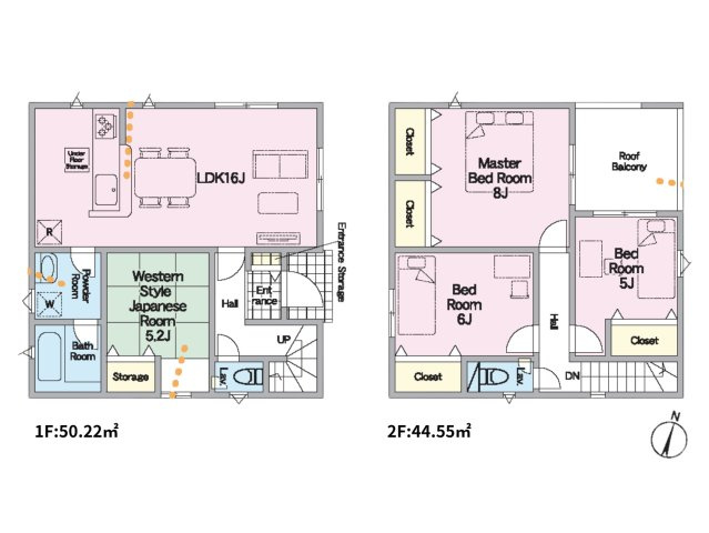 南風原町兼城　第1　2号棟の間取り|間取り