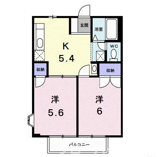 ニューシティカームＨＩＲＡＯＫの間取り