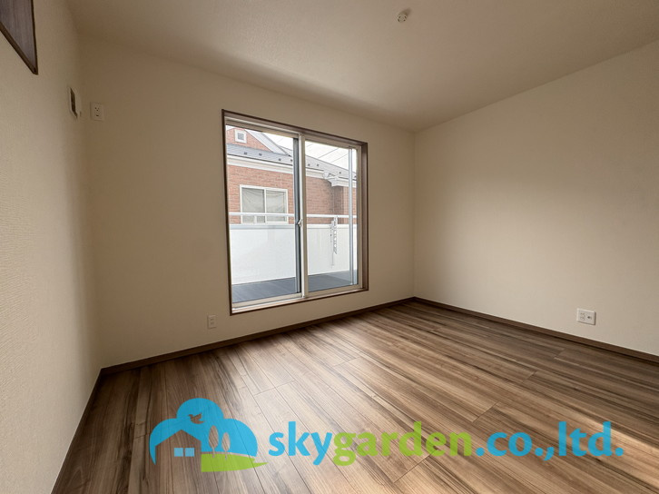 藤沢市高倉8期　新築戸建　全8棟8号棟の寝室|開放的な寝室です