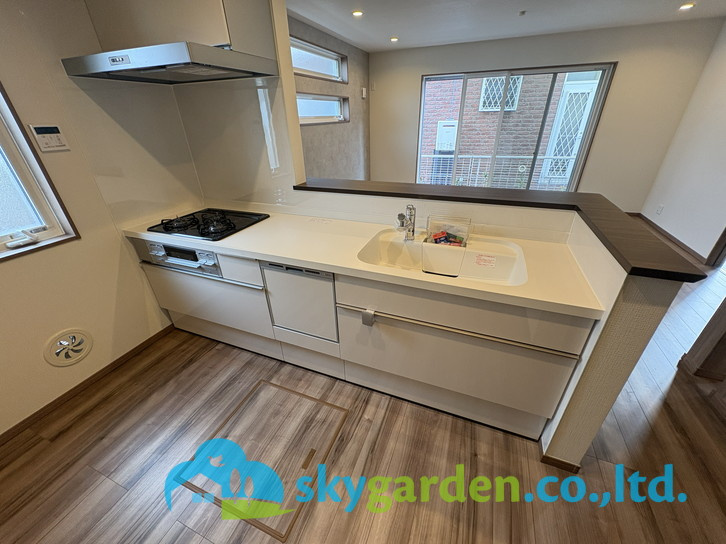 藤沢市高倉8期　新築戸建　全8棟8号棟のキッチン|使いやすいキッチンです