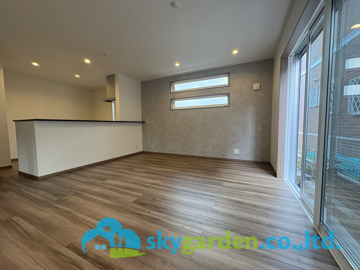 藤沢市高倉8期　新築戸建　全8棟8号棟の居間・リビング|おしゃれな居間です