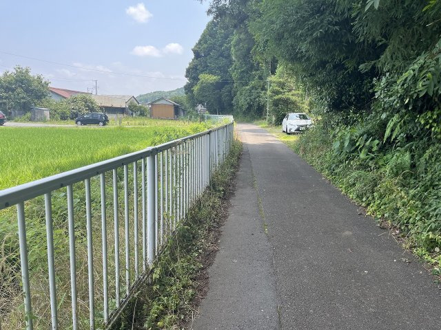 土地　太郎丸北郷の前面道路含む現地写真|南道路