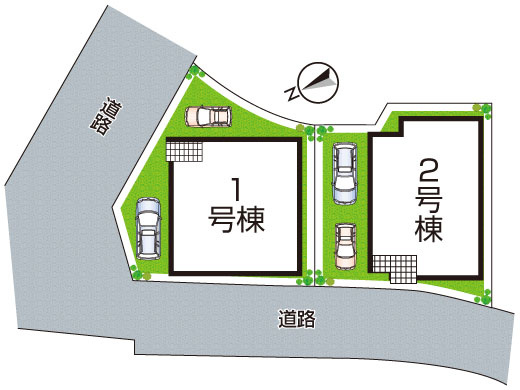 29(土)30(日)現地説明会！◆泉佐野市岡本　全2邸の区画図|全２区画