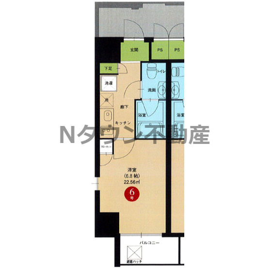 【間取り】 | エルザビル名古屋駅前 | 間取りです。