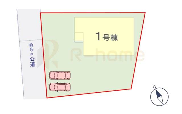 守谷市野木崎1期　新築戸建て　1号棟の区画図|大きなお買い物だからこそ、メリット・デメリットを伝えさせて頂きます。
R-homeにお任せください♪