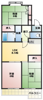 メゾン松本 IIIの間取り