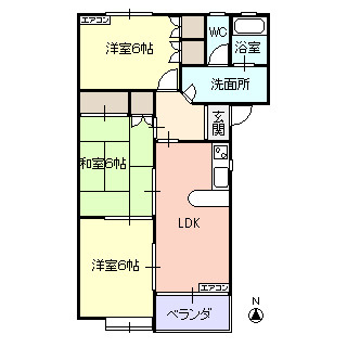 メゾン荒楯の間取り
