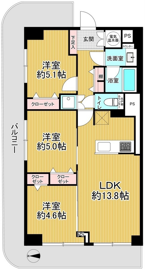 ベルエア第二川口の間取り