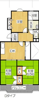 ベルハイムＯＫＡＤＡの間取り