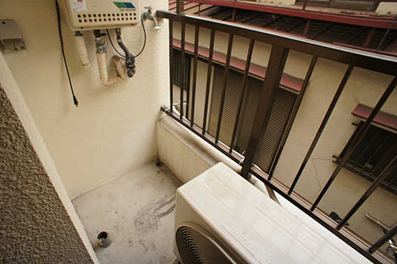 神港ハイツのバルコニー