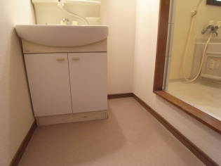 神港ハイツの洗面所