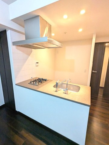 RESIDIA日本橋馬喰町Ⅲの設備|ガス2口カウンターキッチン、浄水器