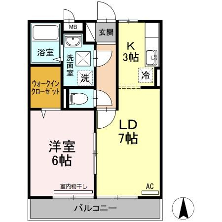 ビレッジ北久保 C棟の間取り