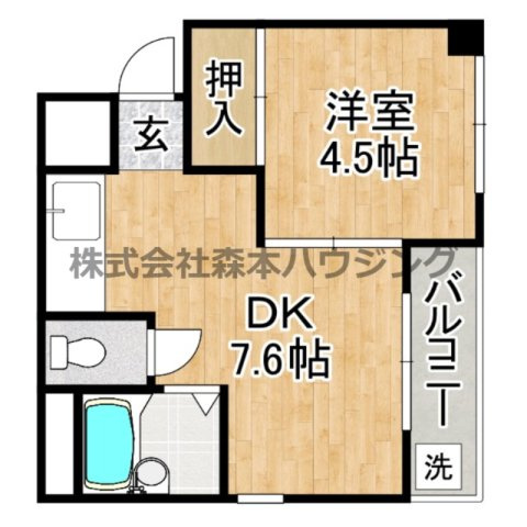 【間取り】 | 　チェリー広野