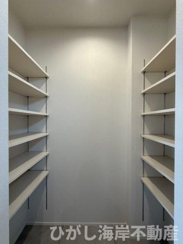 茅ヶ崎市浜竹4丁目　新築戸建　全２棟の収納|パントリー