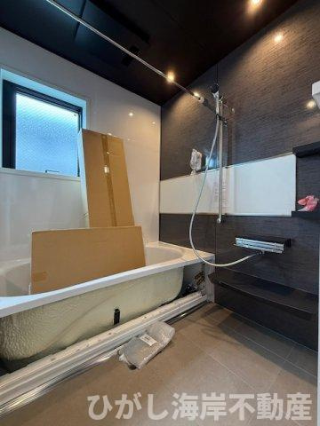 茅ヶ崎市浜竹4丁目　新築戸建　全２棟の浴室|11月6日撮影　1坪タイプ　ユニットバス