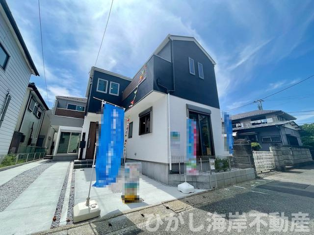 平塚市平塚1丁目  新築戸建　全２棟の前面道路含む現地写真|現地外観