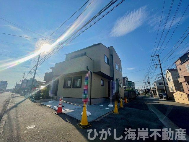 平塚市中堂　新築戸建の前面道路含む現地写真|現地外観