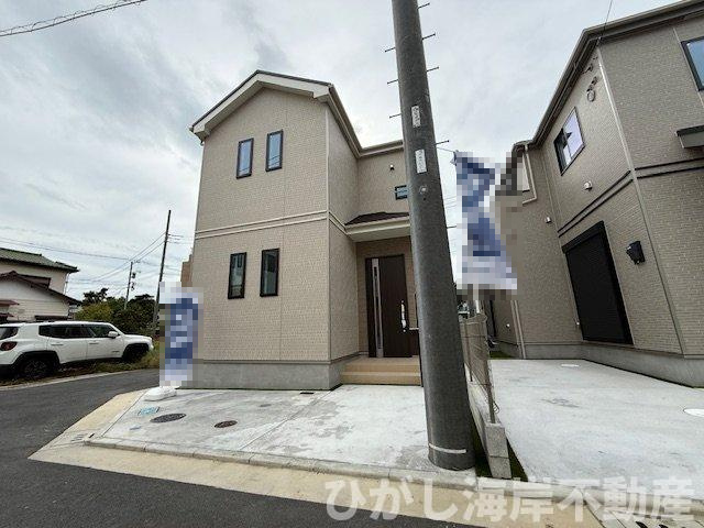 茅ヶ崎市中島　新築戸建　全８棟の前面道路含む現地写真|現地外観