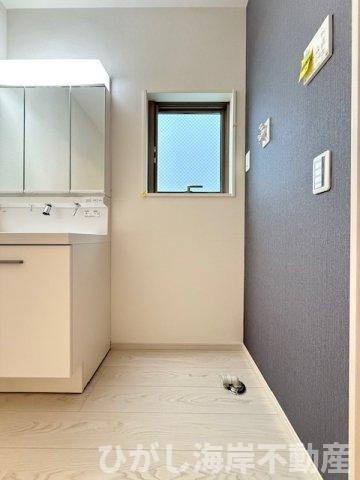 茅ヶ崎市柳島１丁目　新築戸建　全２棟のランドリースペース|洗濯機置場