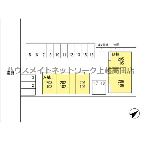 禅 Ａの区画図|配置図