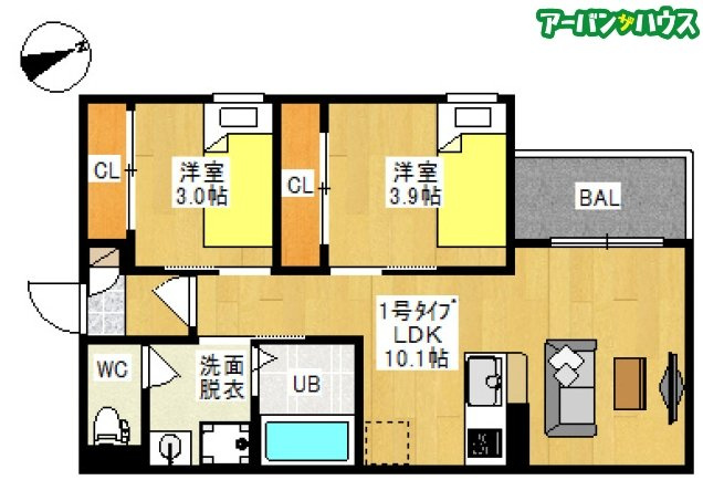 REGALEST 新保Ⅳの間取り