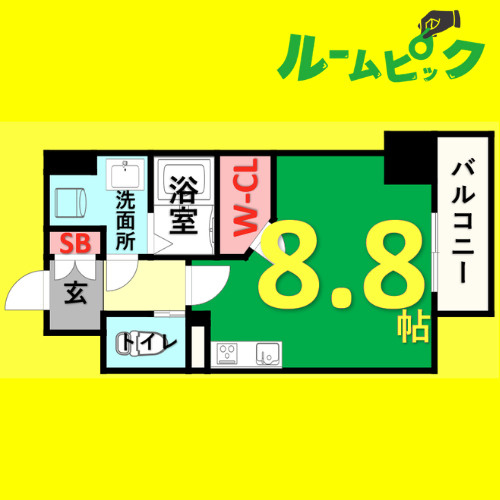 フォートイースト筒井　名古屋市賃貸　仲介手数料無料の間取り