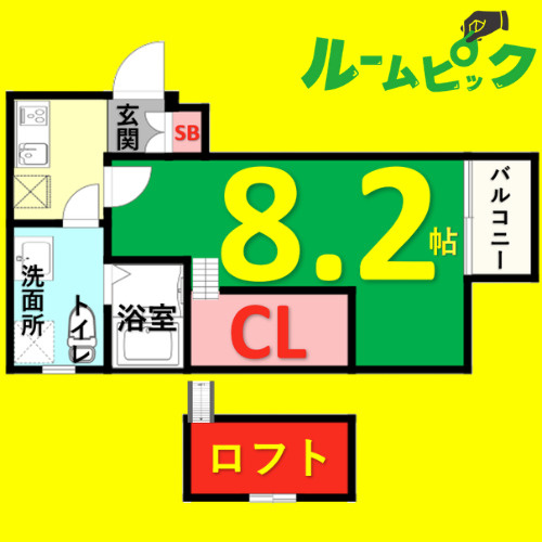 ノヴェル今池　名古屋市賃貸　仲介手数料無料の間取り