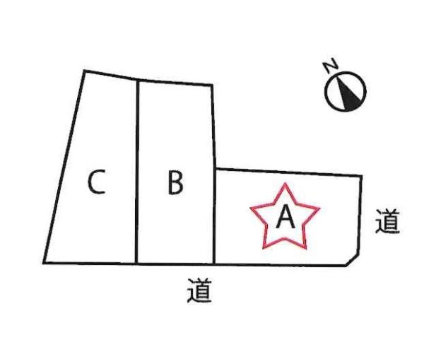 菅原町　全3棟・A棟の区画図|A棟です。