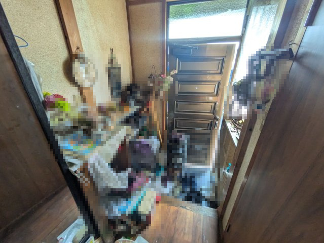 加須市柳生　中古戸建ての玄関|毎日通る玄関はこちらです