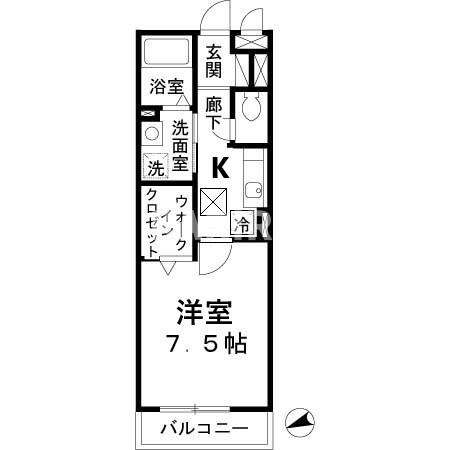 モンテリブロあさひの間取り