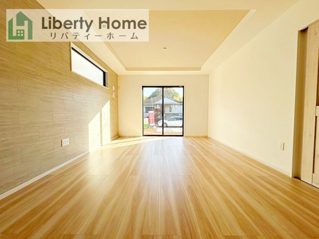 牛久市刈谷町9期　新築戸建の居間・リビング