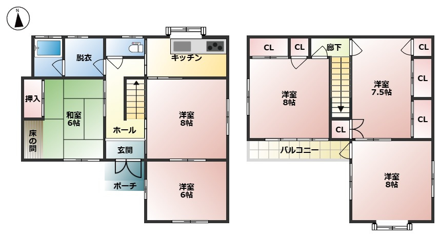 玉村町大字川井　中古880の間取り