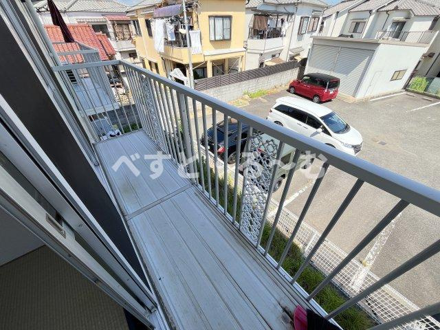 フジハイツのバルコニー