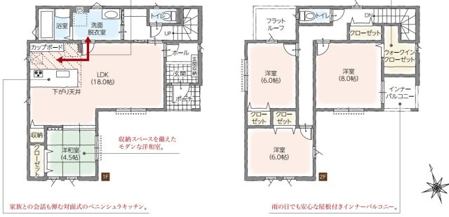 富士市今泉Ⅳ　新築戸建　全2棟　2号棟　の間取り