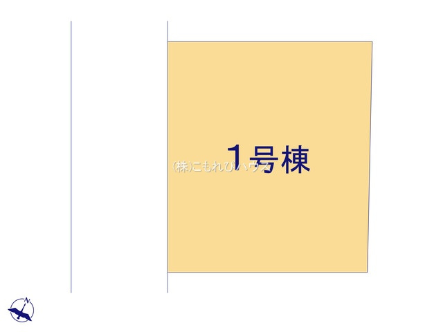 桶川市上日出谷　3期　新築一戸建て　ずっとプラス　01の区画図|1号棟