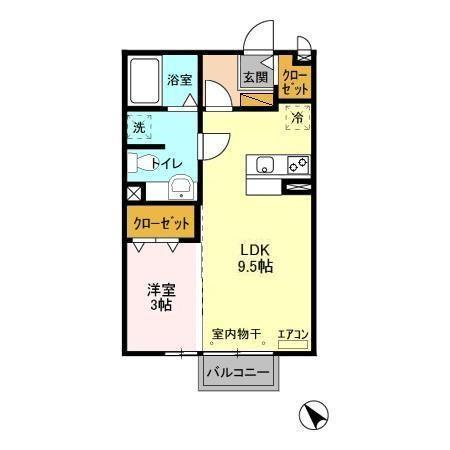 アメージング Aの間取り