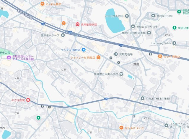 泉南郡熊取町野田　新築一戸建ての地図