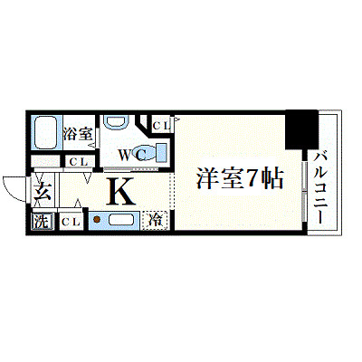 W.O.B　SHINMACHIの間取り