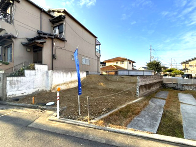 【前面道路含む現地写真】 | 【プレイワーク土師町5丁】土師小・道路幅6ｍ・新築建売・4LDK・車2台 | 前面道路含む現地写真です