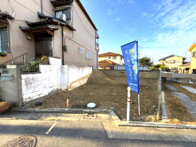 【前面道路含む現地写真】 | 【プレイワーク土師町5丁】土師小・道路幅6ｍ・新築建売・4LDK・車2台 | 前面道路含む現地写真です