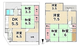 【間取り】 | 右京区太秦乾町